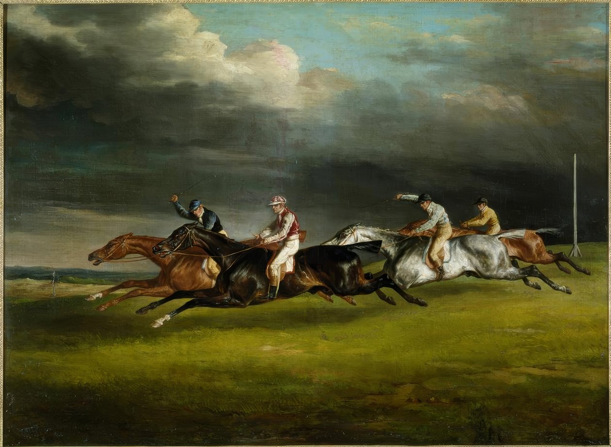 Hesteveddeløp (derbyet i 1821 på Epsom av Theodore Gericault