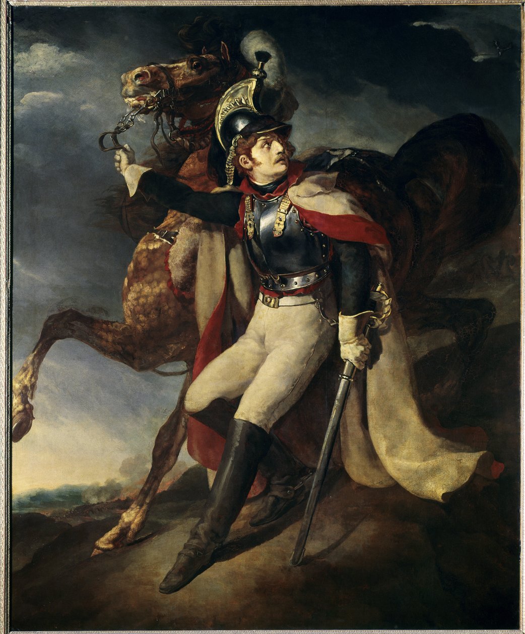 Cuirassier wese - olje på lerret av Theodore Gericault