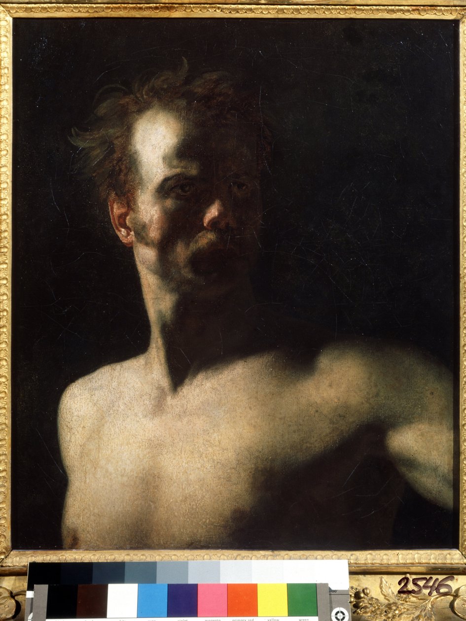 ""Nakenstudie"" Maleri av Theodore Gericault (1791-1824) 1810-1811 Pushkin-museet, Moskva av Theodore Gericault