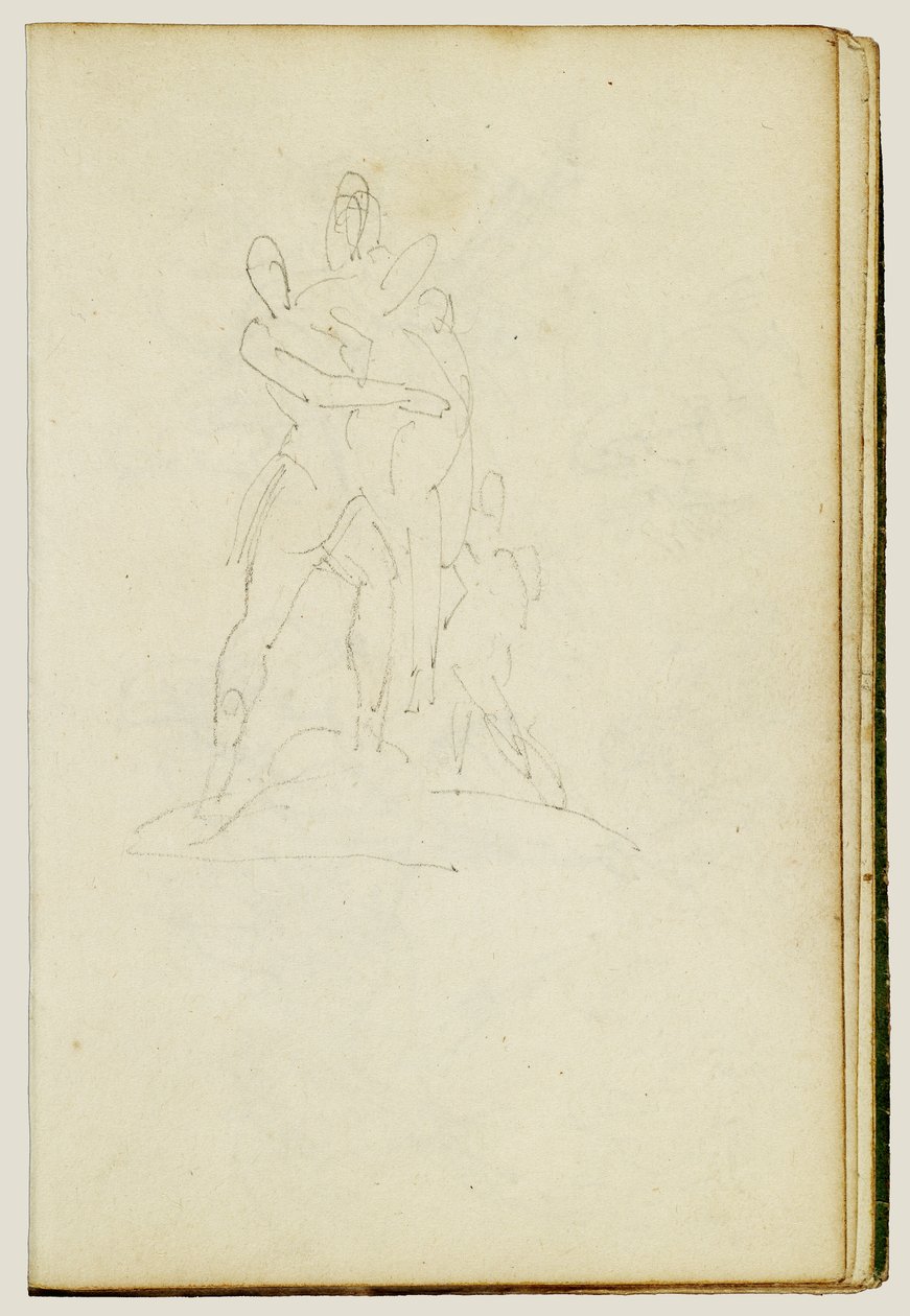 Gruppe bestående av tre figurer av Theodore Gericault