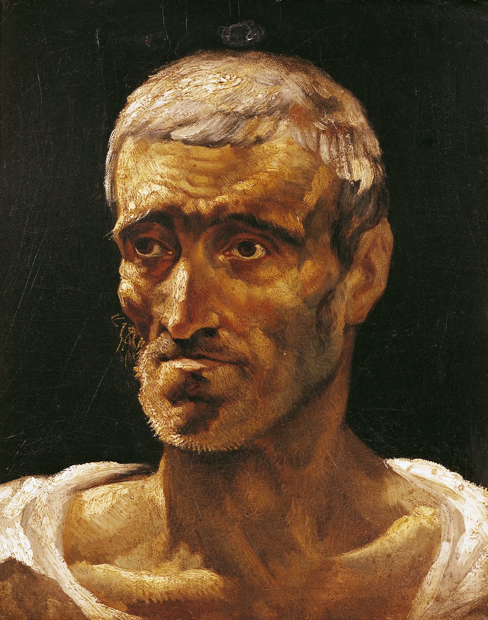Leder for en skipbrudt mann, studie for flåten til Medusa, 1817-19 av Theodore Gericault