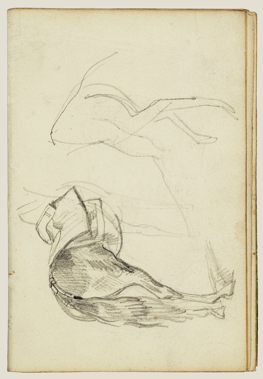 Hestestudier av Theodore Gericault