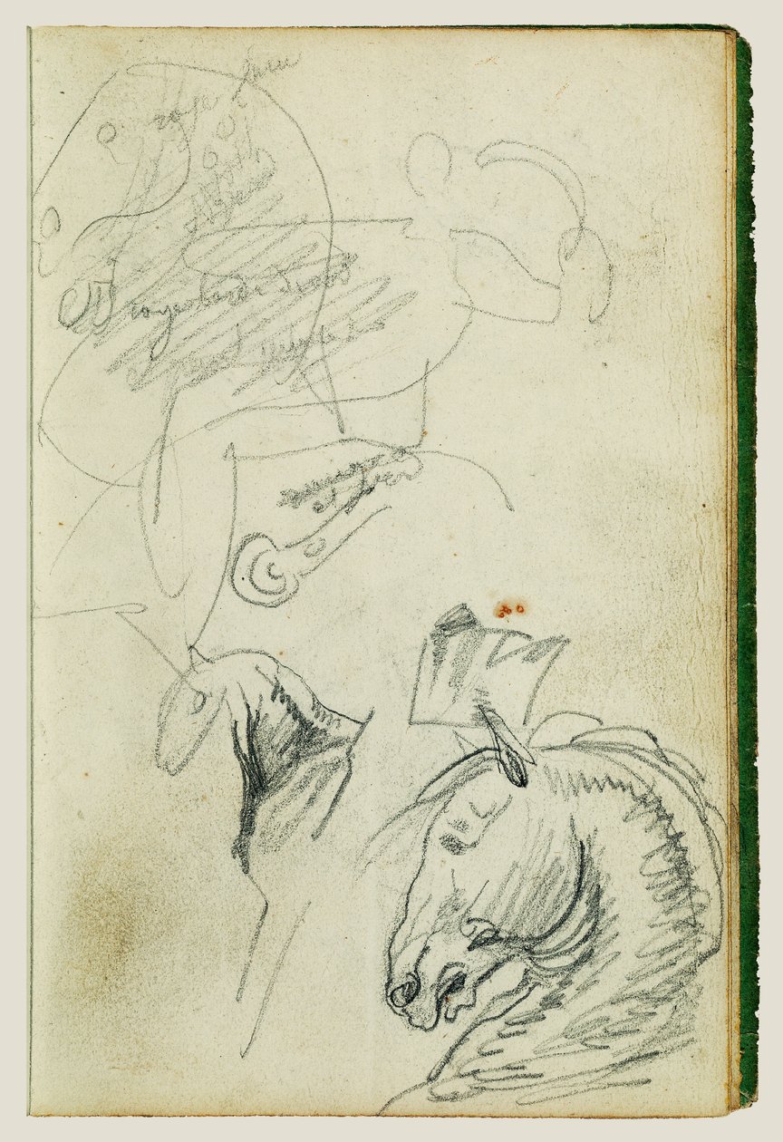 Studier av hester av Theodore Gericault