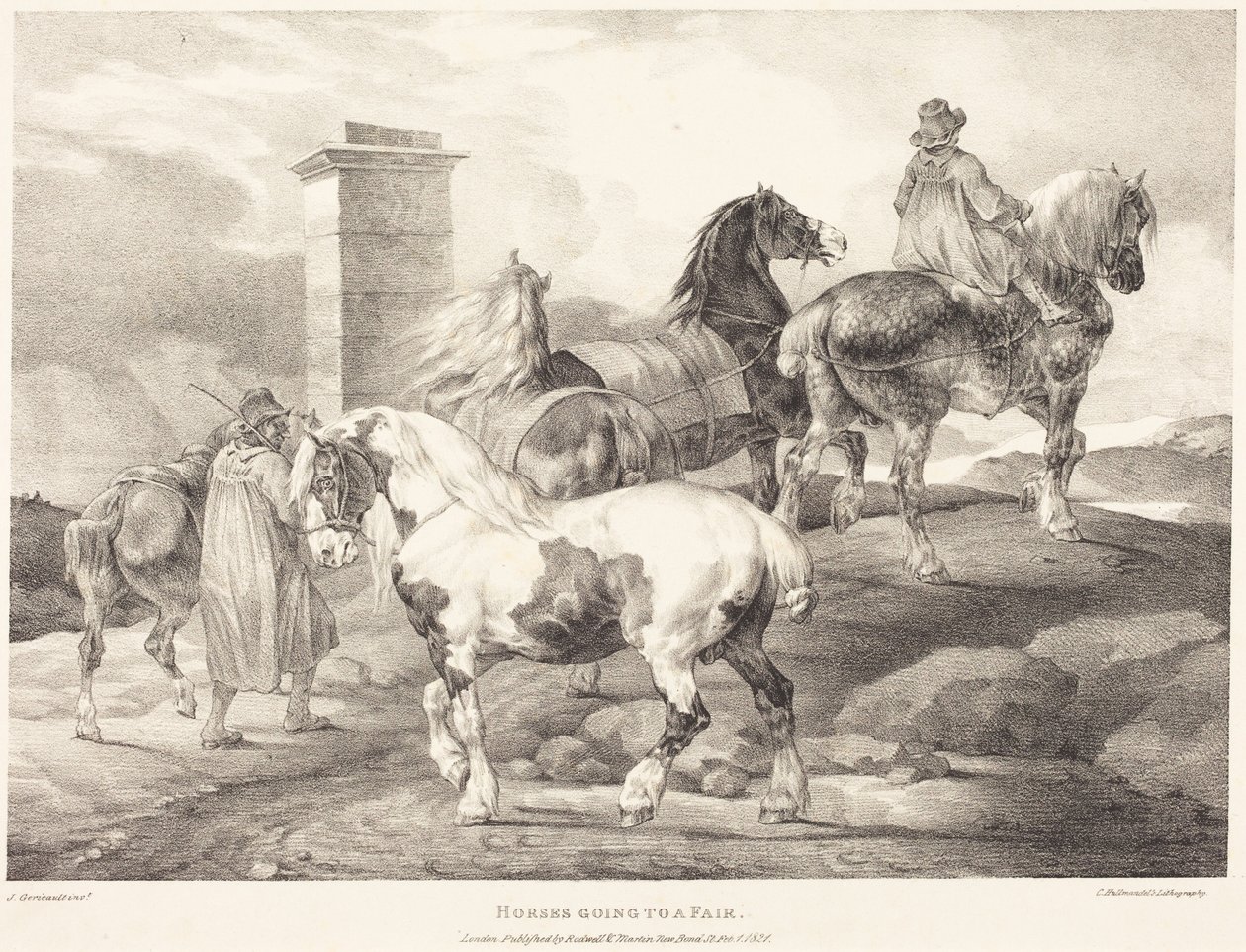 Hester på vei til en messe av Theodore Gericault