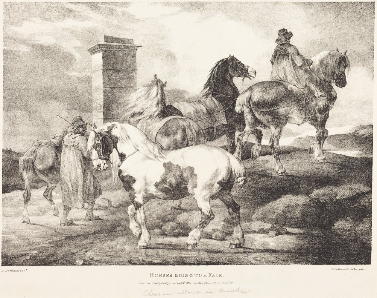 Hester på vei til en messe av Theodore Gericault