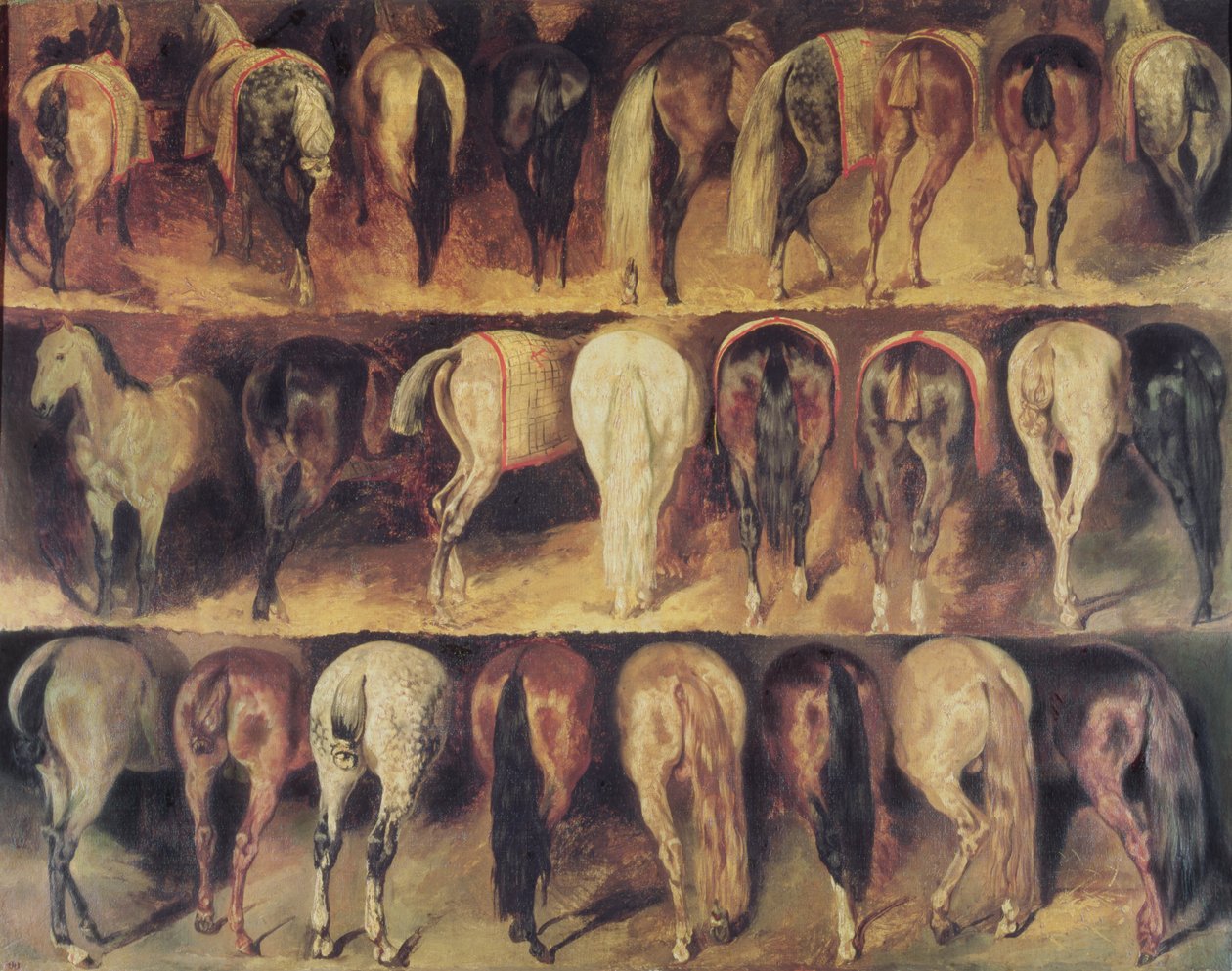 Hestenes bakpart av Theodore Gericault