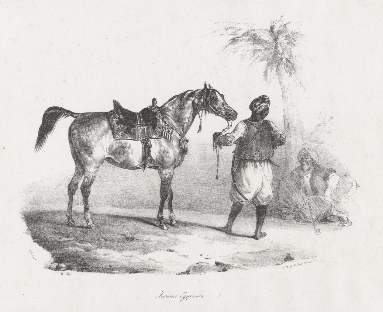 Egyptisk hoppe (An Egyptian Mare) av Theodore Gericault