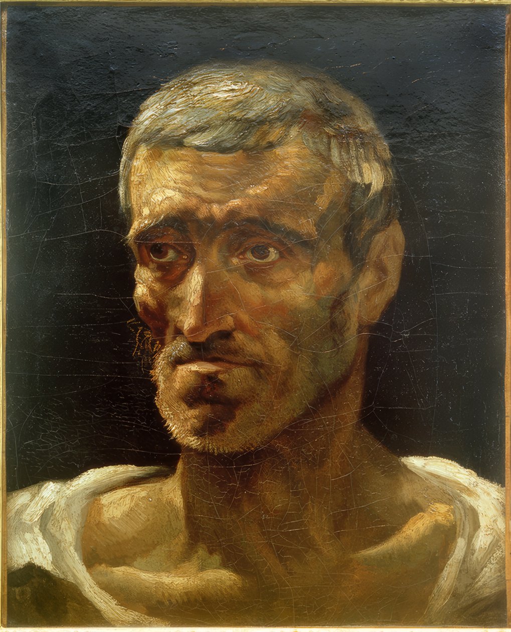 Leder for en skipbruden mann (studie) av Theodore Gericault