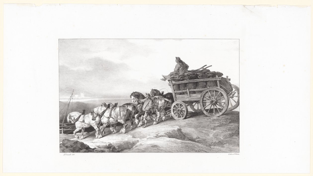 Kullvognen (The Coal Wagon) av Theodore Gericault