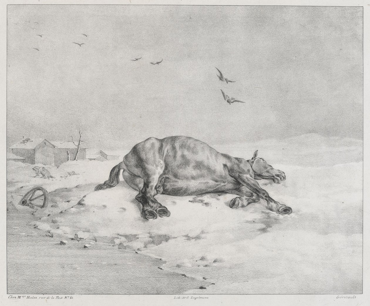 Den døde hesten (The Dead Horse) av Theodore Gericault