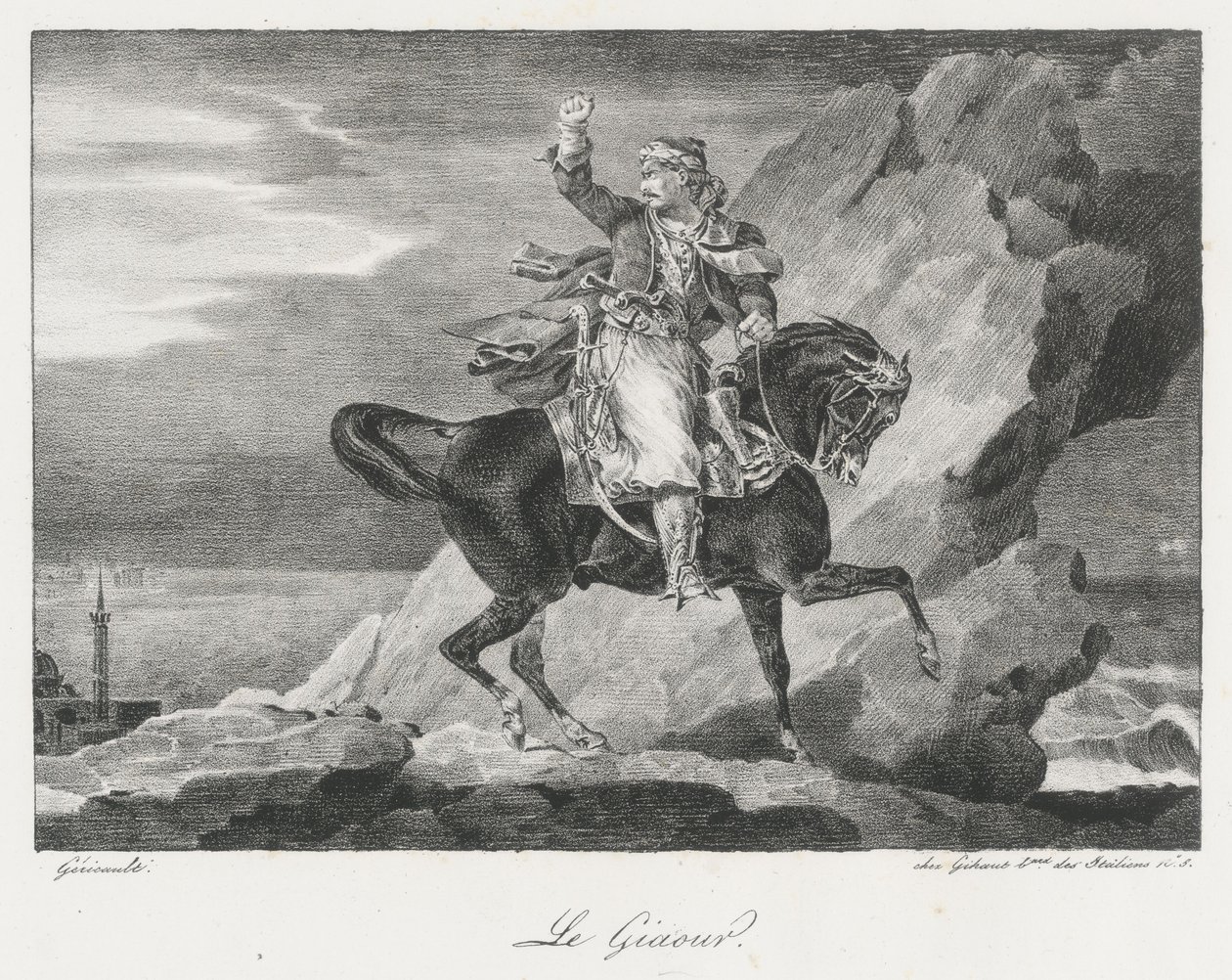 Le Giaour (Giaour) av Theodore Gericault
