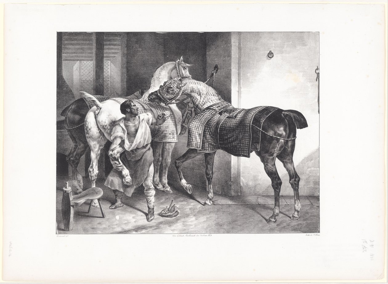 Den engelske hovslageren (The English Farrier) av Theodore Gericault
