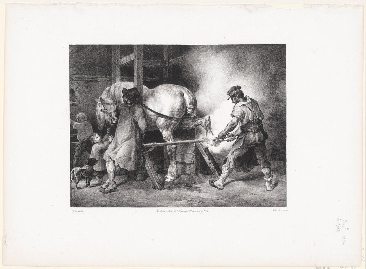 Le Maréchal flamand (Den flamske smeden) av Theodore Gericault