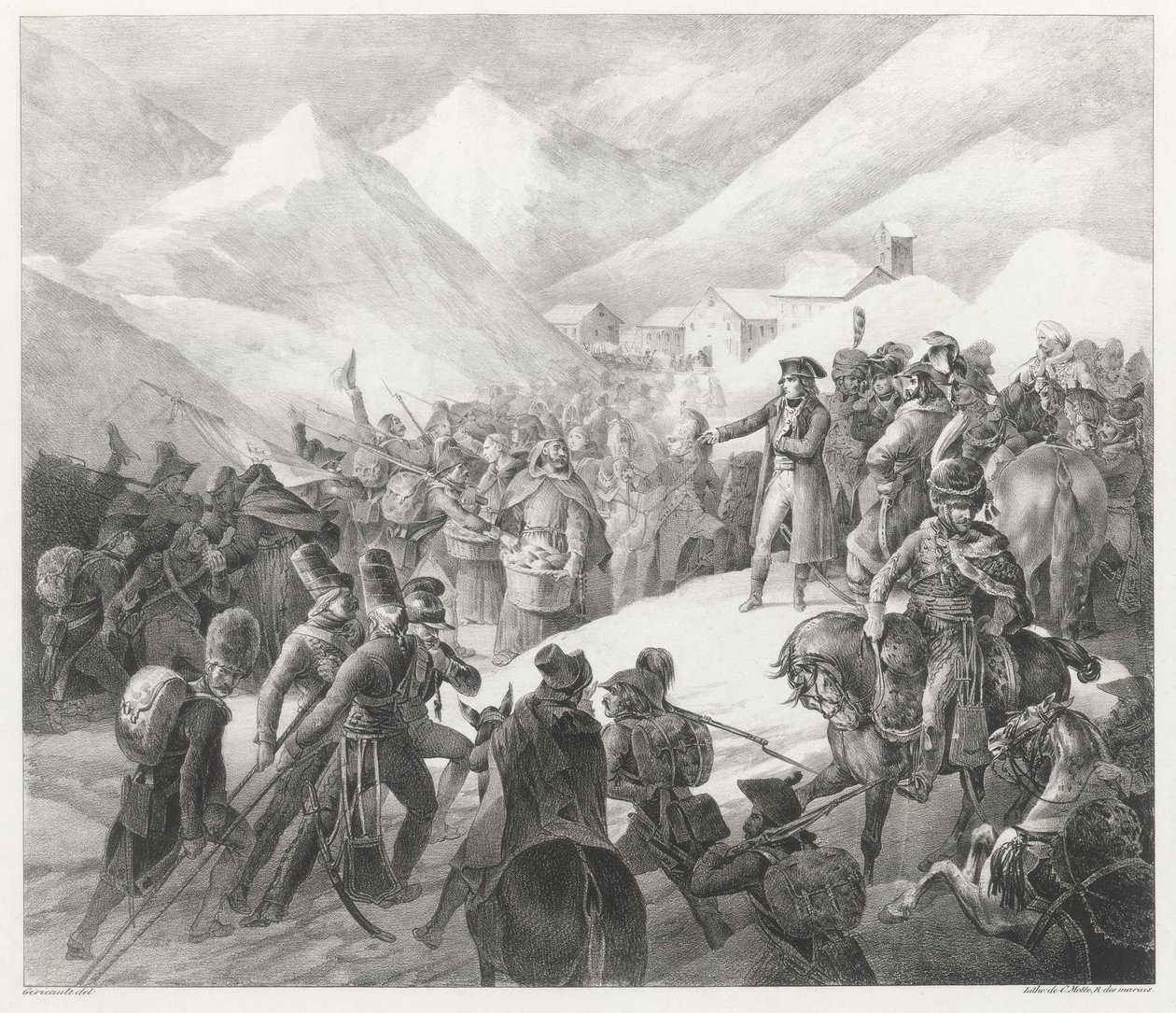 Passasjen over Mont Saint-Bernard (Crossing of Mount Saint Bernard) av Theodore Gericault