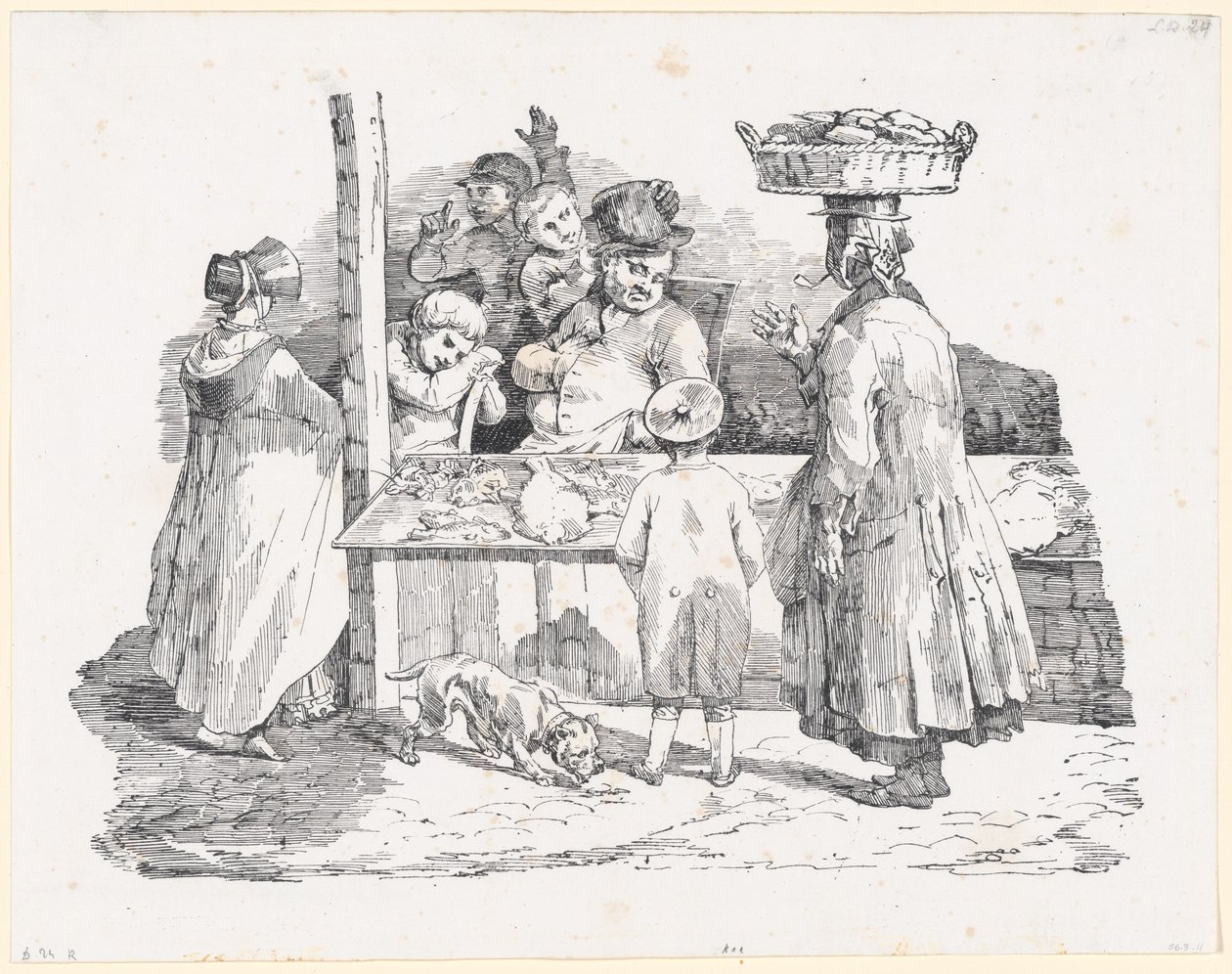 Den sovende fiskehandleren (The Sleeping Fishmonger) av Theodore Gericault