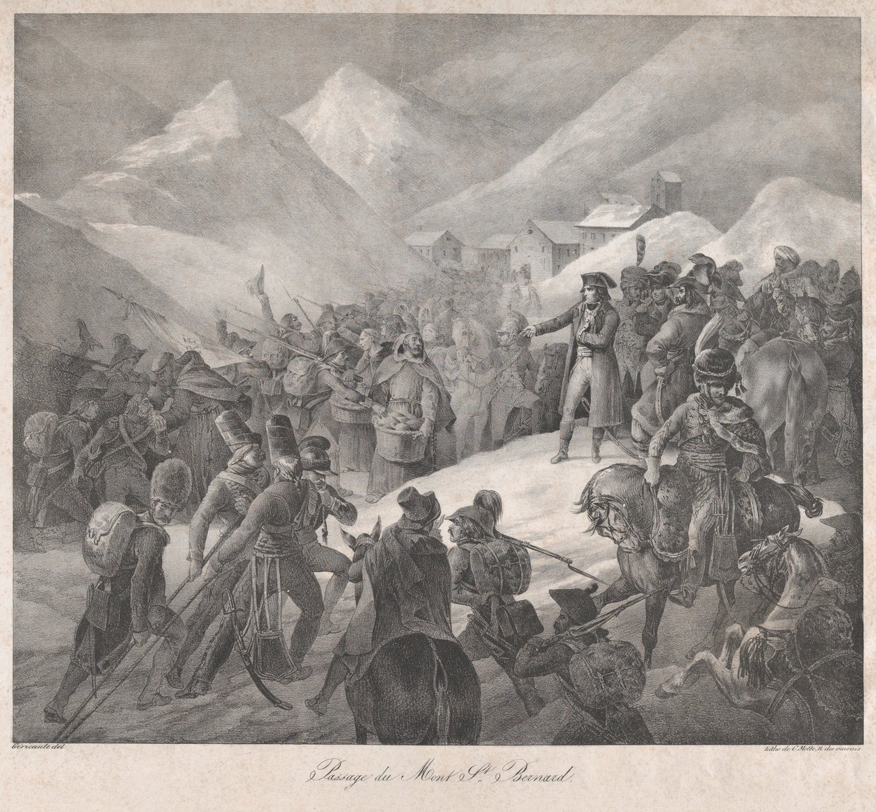 Passasjen gjennom Saint-Bernard-fjellet av Theodore Gericault