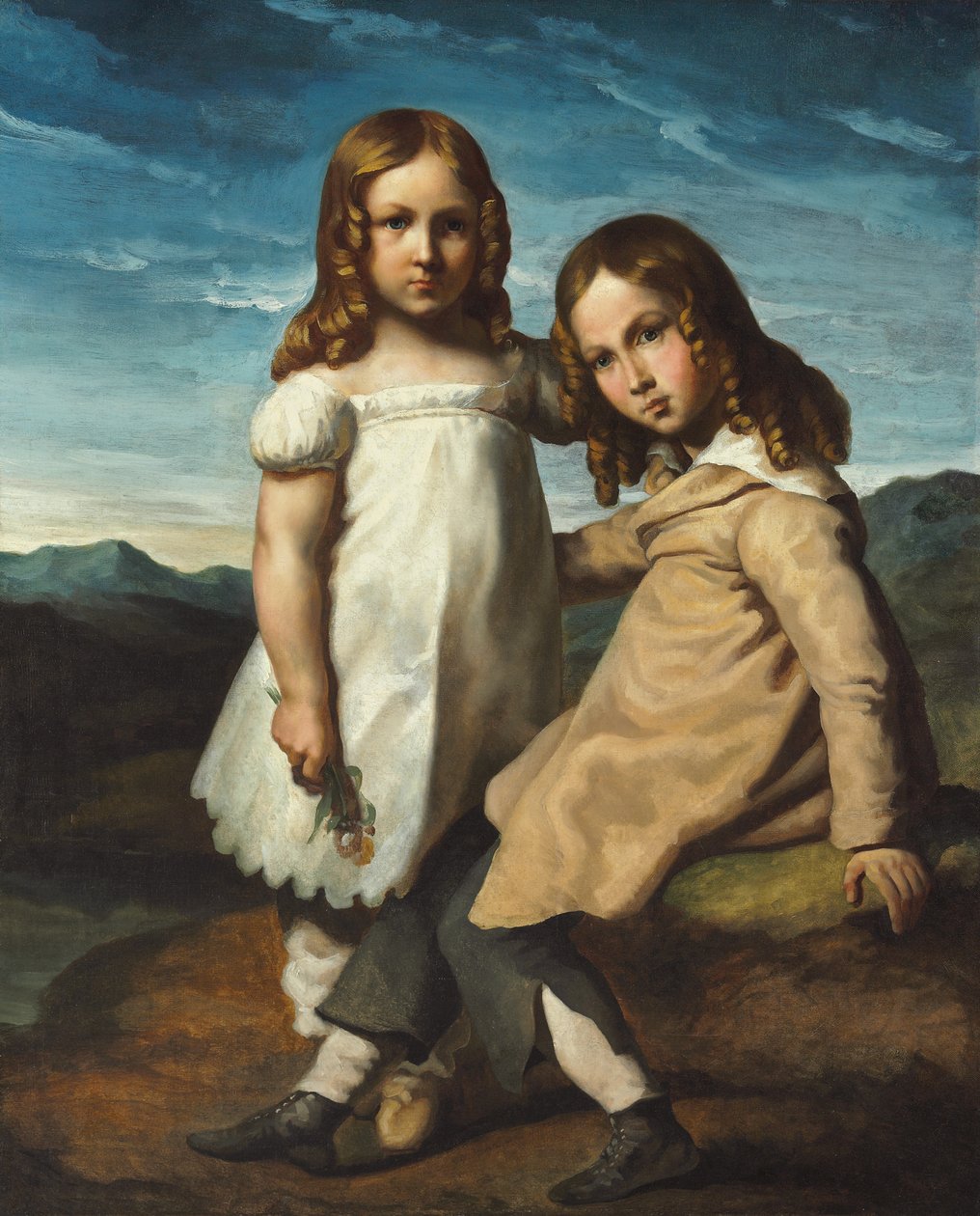 Portrett av Alfred og Elisabeth Dedreux, ca. 1818 av Theodore Gericault