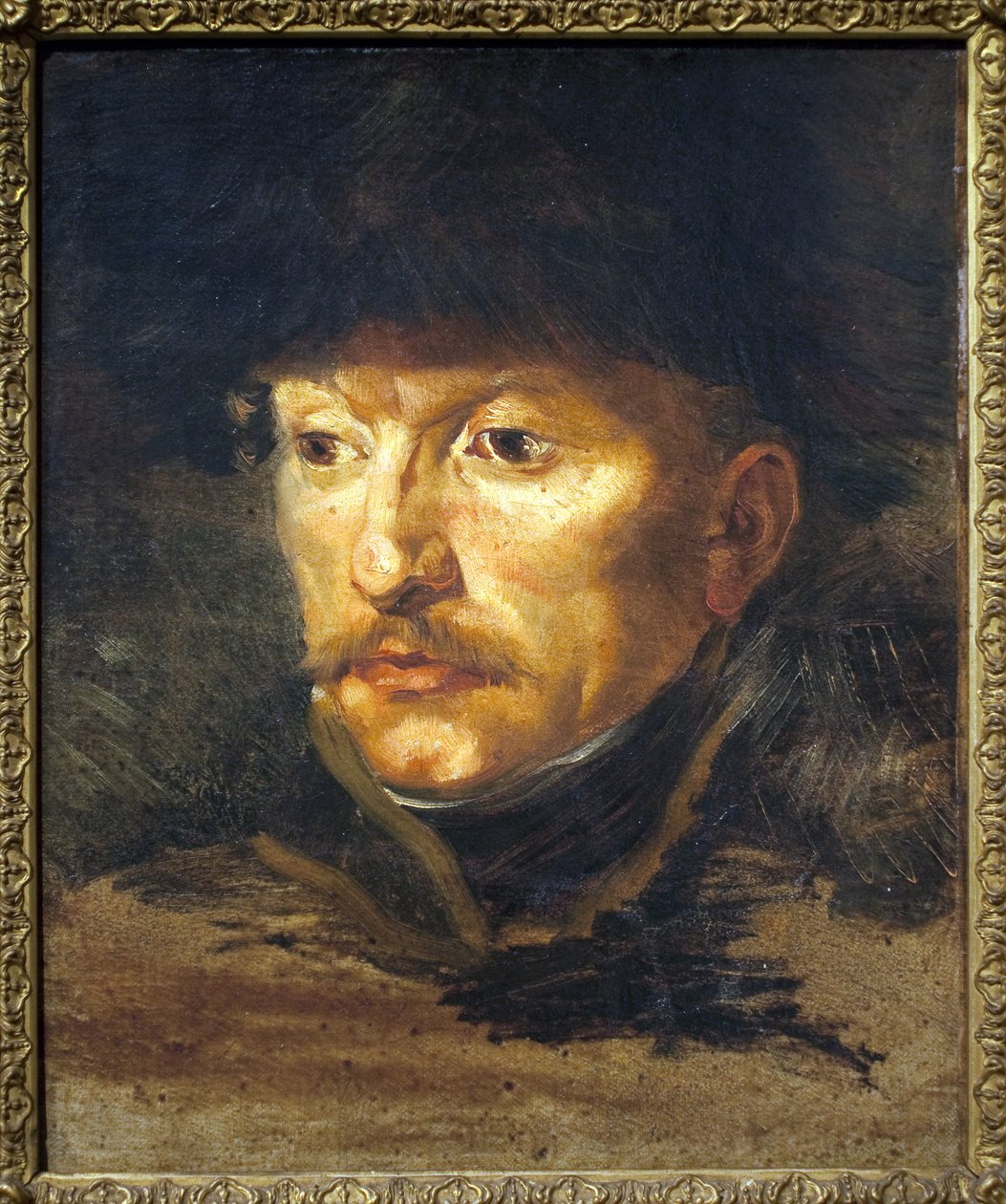 Portrett av løytnant Dieudonne. maleri av Theodore Gericault (1794-1824), olje på lerret, ca. 1812. Fransk kunst av Theodore Gericault