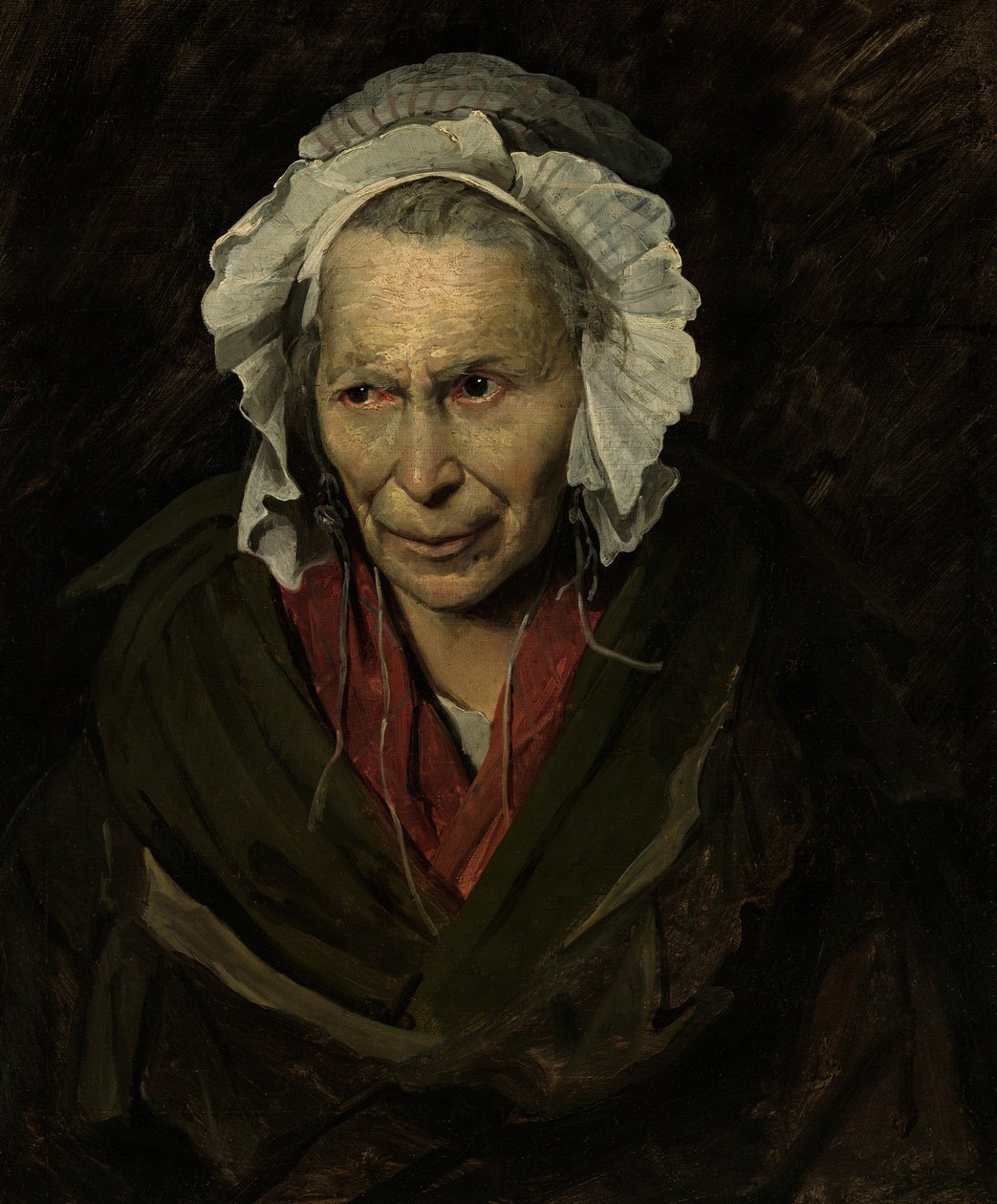 Portrett av en sinnssyk kvinne av Theodore Gericault