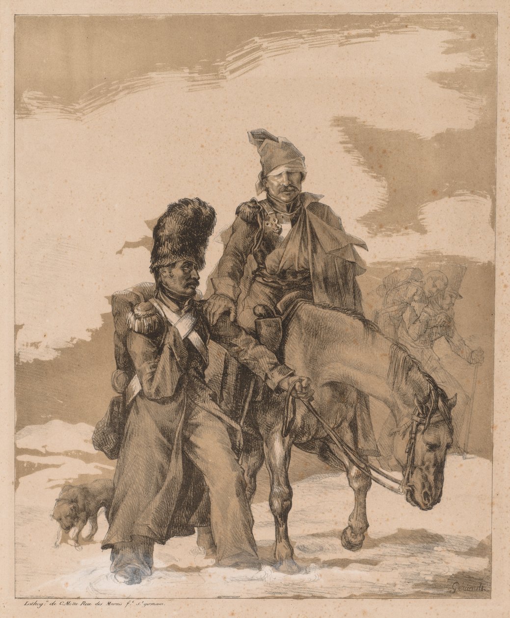 Retur fra Russland av Theodore Gericault