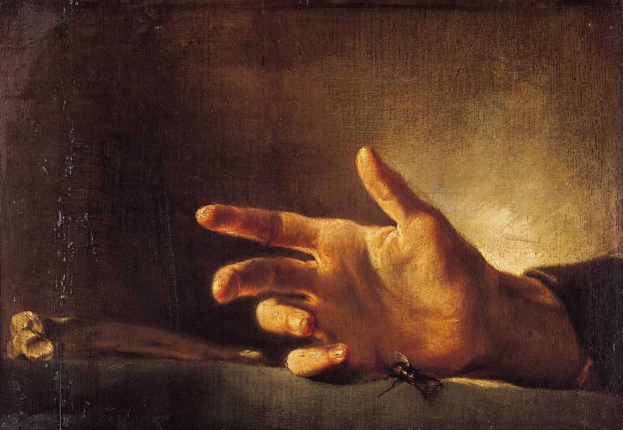 Studie av en hånd av Theodore Gericault