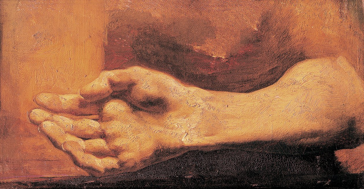 Studie av en hånd og arm av Theodore Gericault