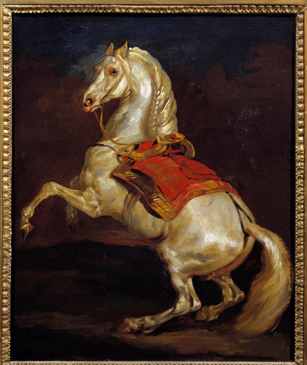 Tamerlan hest. Maleri av Theodore Gericault (1791-1824) av Theodore Gericault