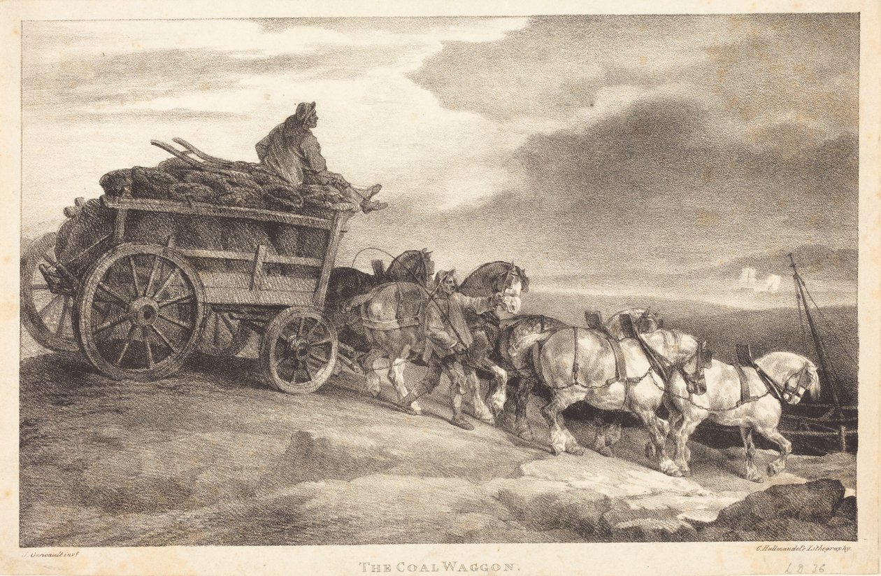 Kullvognen av Theodore Gericault
