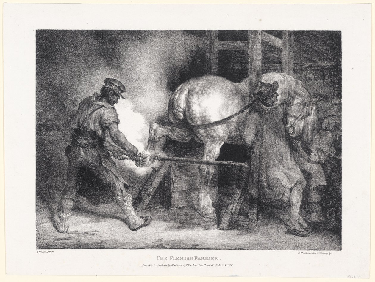 Den flamske hovslageren av Theodore Gericault