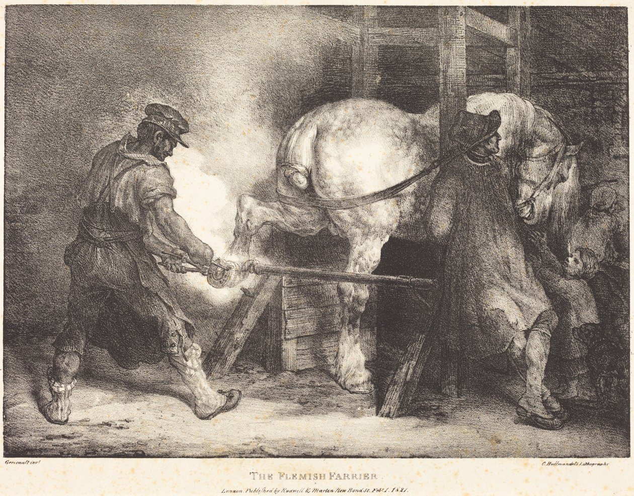 Den flamske hovslageren av Theodore Gericault