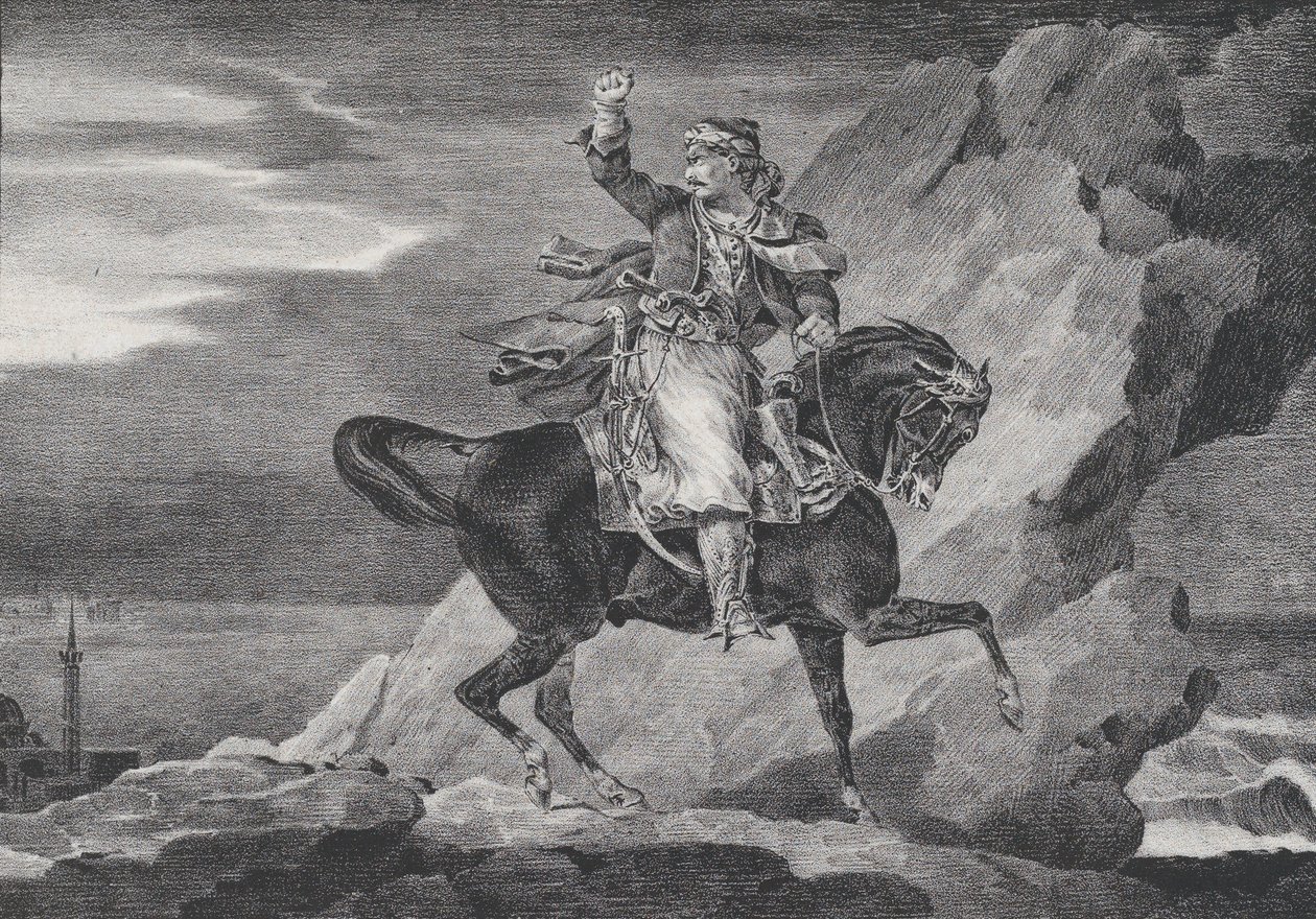 The Giaour, 1820. av Theodore Gericault