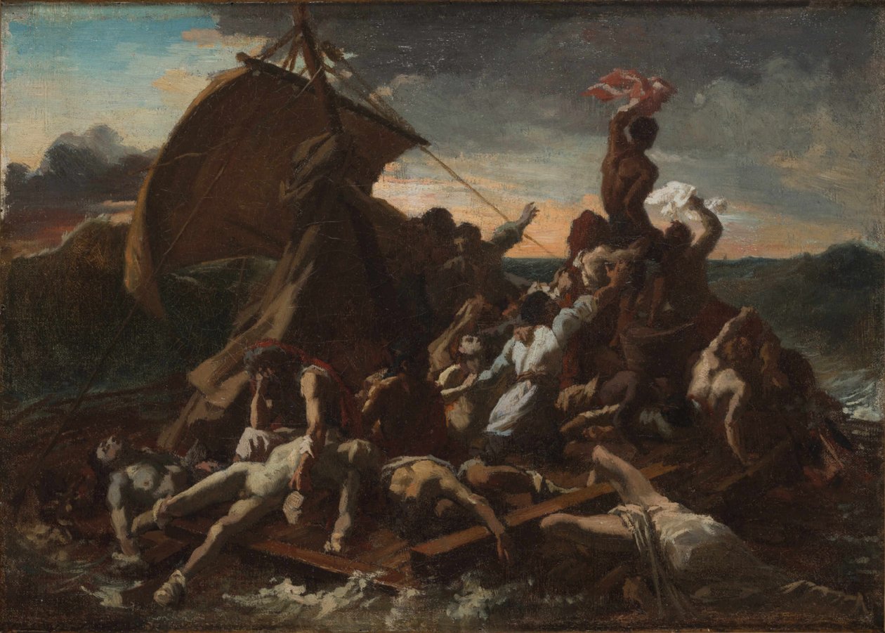 Medusas flåte Medusas flåte. Fjerde skisse. av Theodore Gericault
