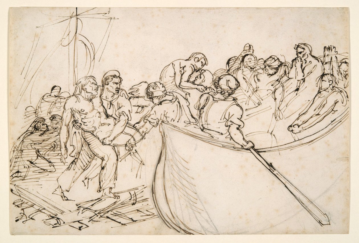 Redningen av de overlevende fra «Medusa-flåten» av Theodore Gericault