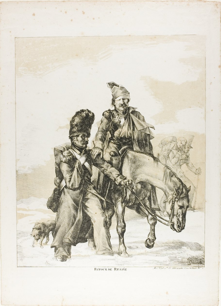 Tilbakekomsten fra Russland av Theodore Gericault