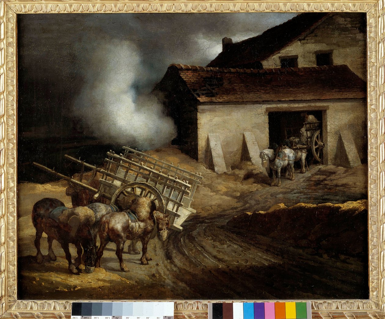 Gipsovnen Maleri av Theodore Gericault (1791-1824) Dim. 0,5x0,6 m. av Theodore Gericault