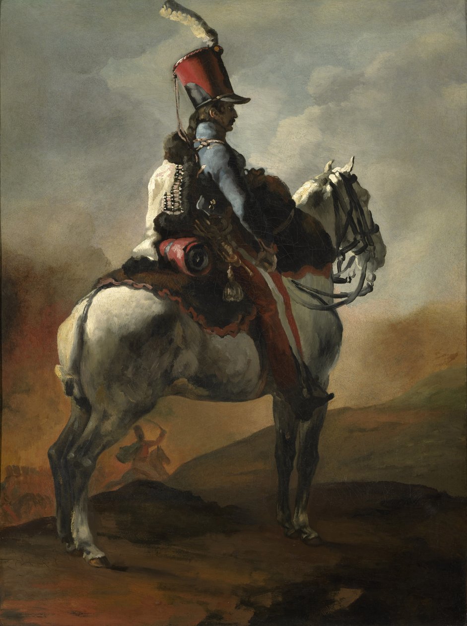 Husarernes trompetist, ca. 1815-20 av Theodore Gericault