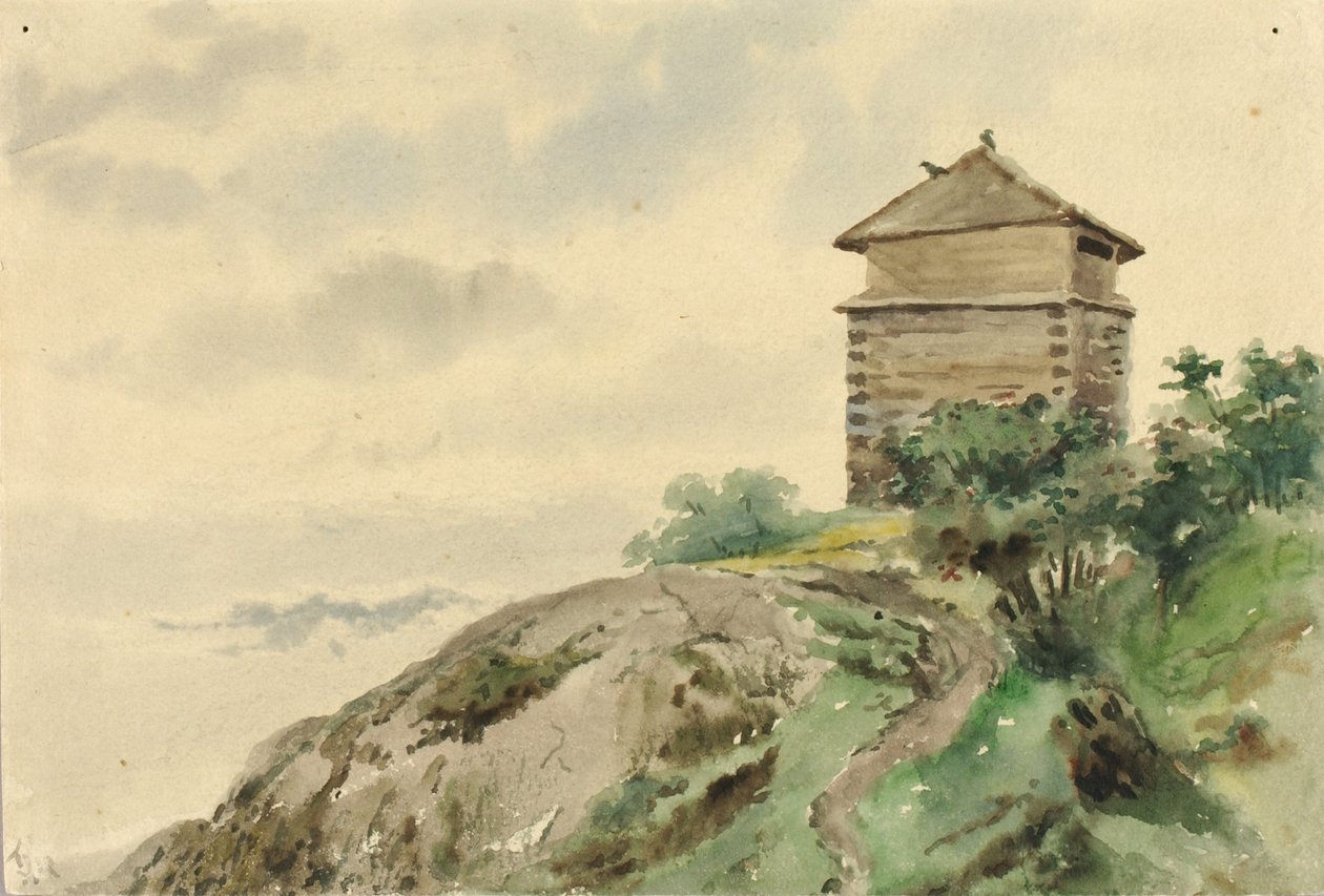 Block House, Alaska, 1887. av Theodore J. Richardson