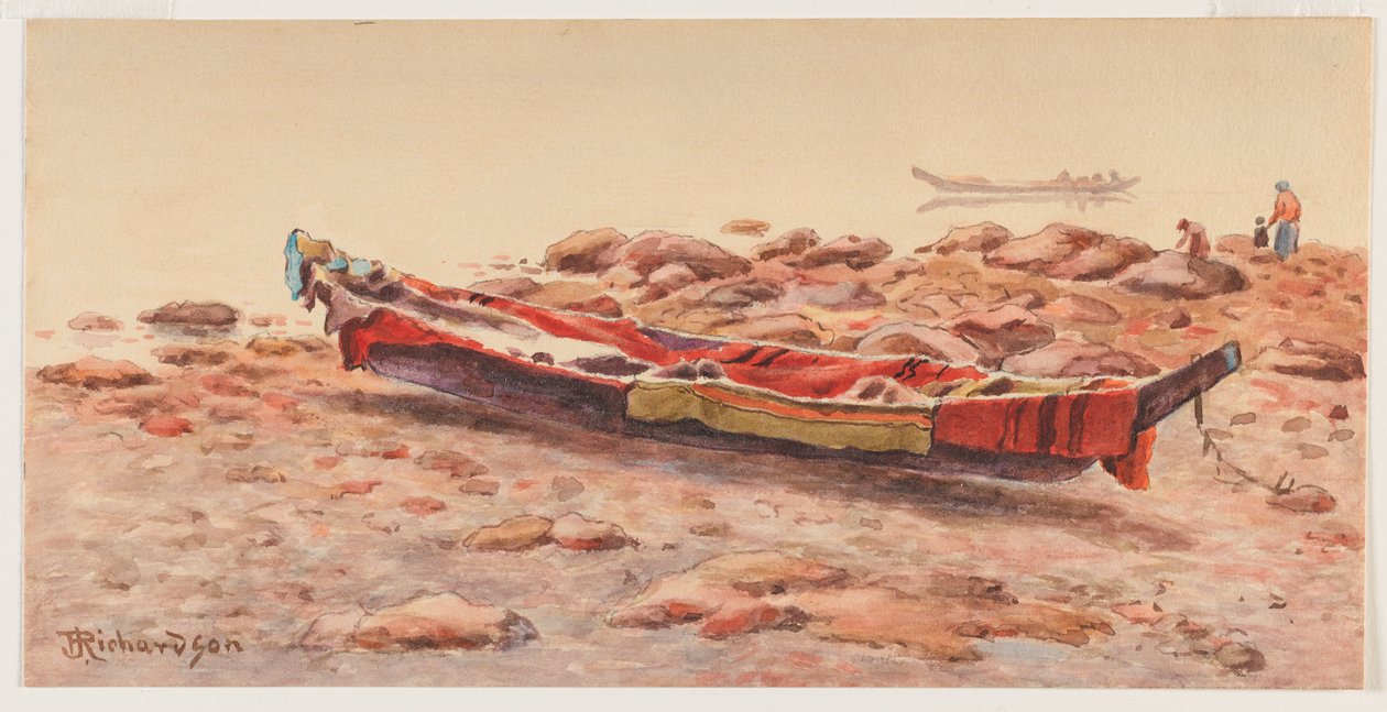 [Nordvestkano], trolig 1884-86 el 1903-14 (akvarell på papir) av Theodore J. Richardson