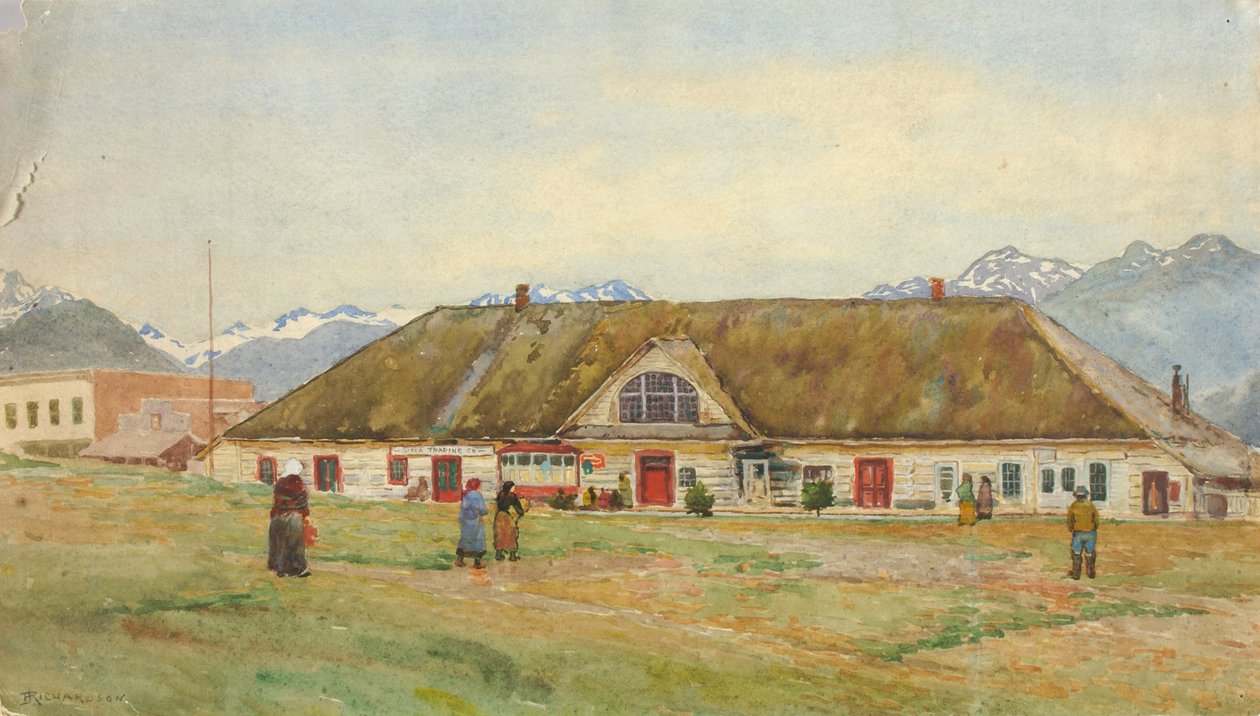 Old Russian Trading Post, Sitka, ca. 1880-1914. av Theodore J. Richardson