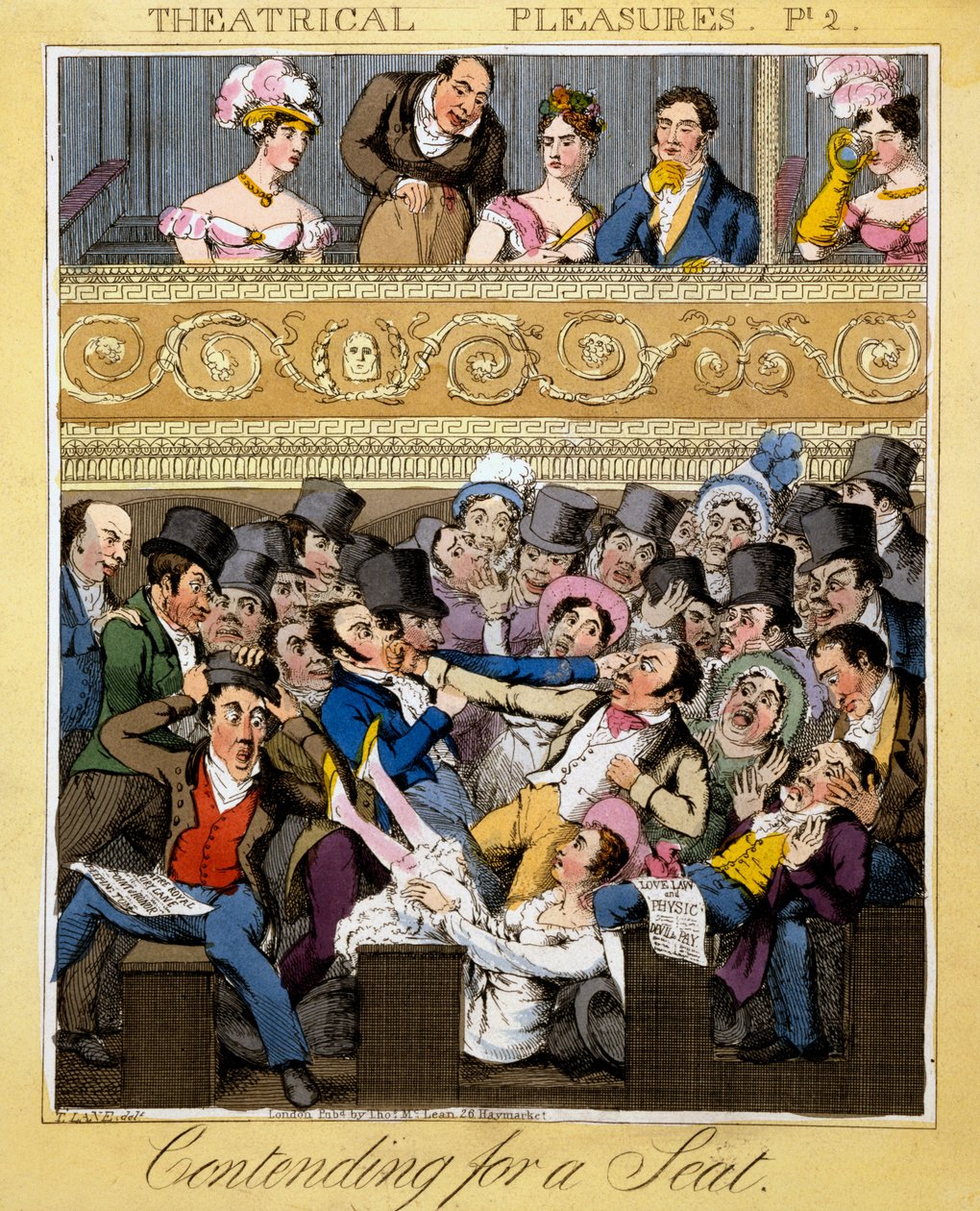 Contending for a Seat, plate 2 fra 