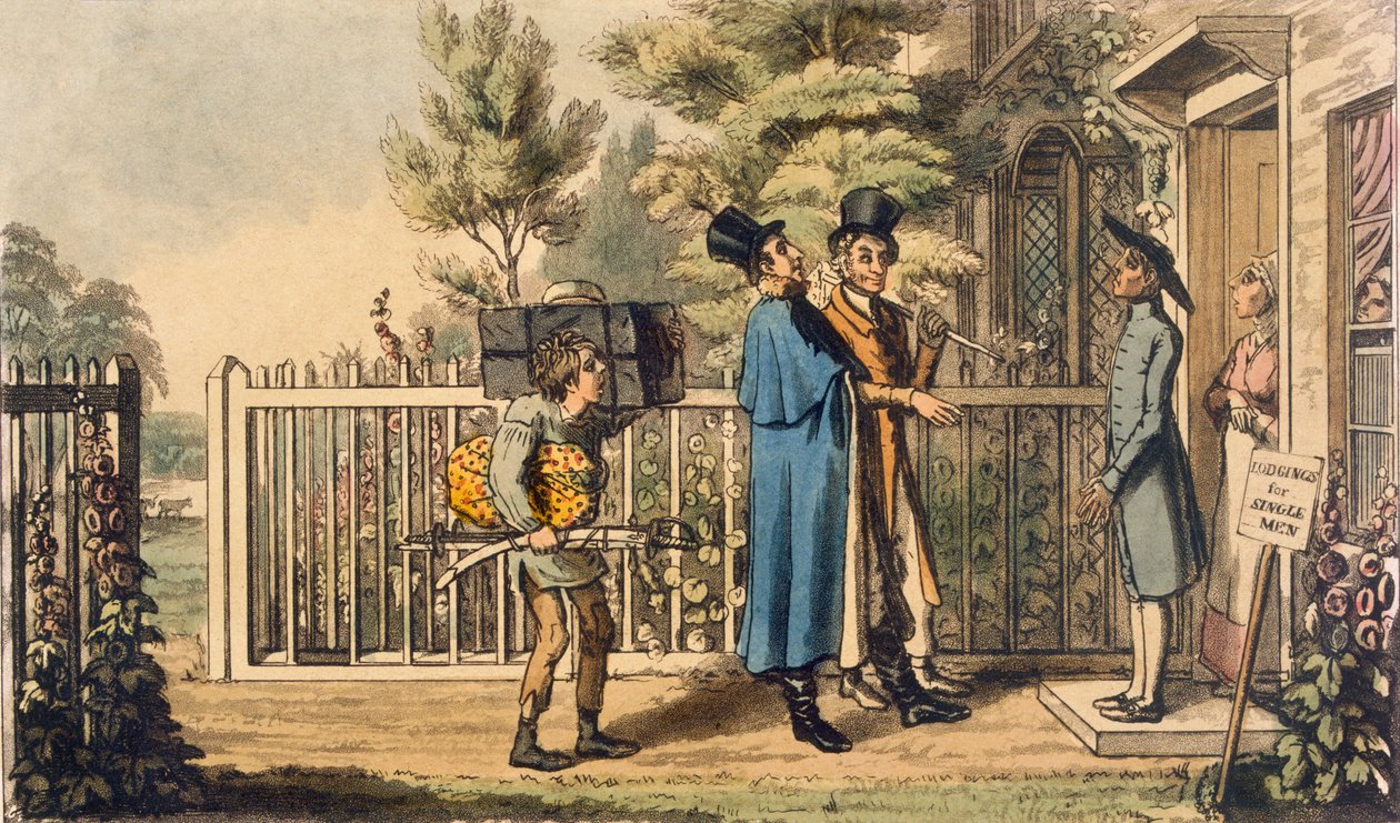 Illustrasjon fra "Life of an Actor", pub. 1825. av Theodore Lane