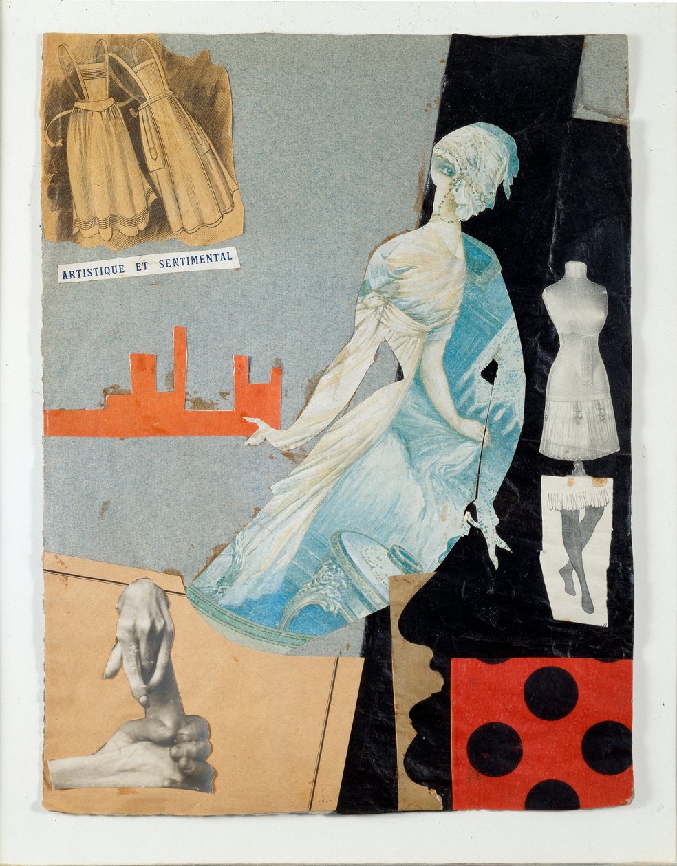 Kunstnerisk og sentimental collage av Theodore Fraenkel (1896-1964) 1921 Milano, Collection Schwarz med tillatelse fra Mudima av Theodore Fraenkel