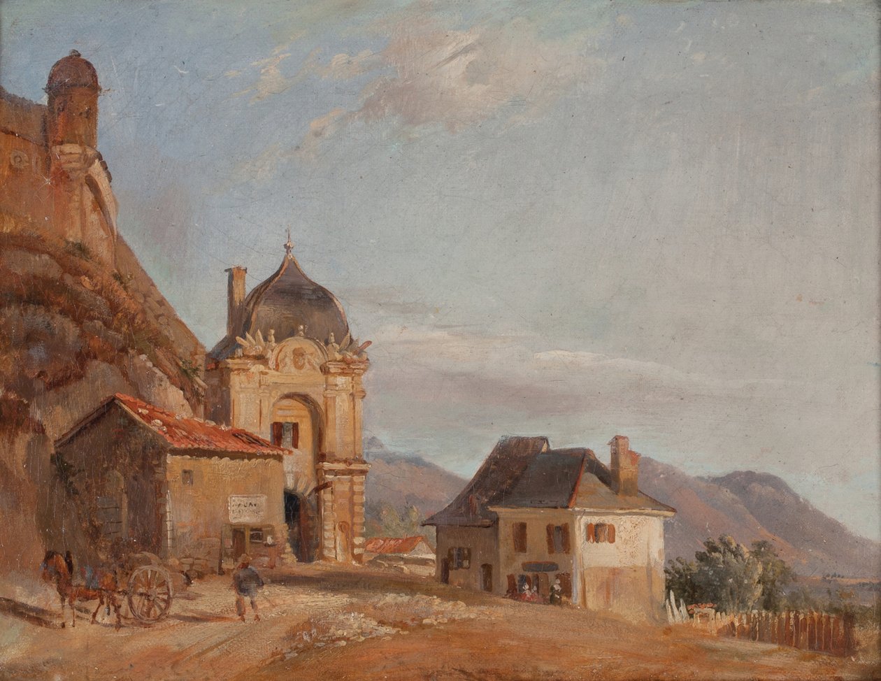 Grenoble, porten til Frankrike (Olje på lerret) av Theodore Ravanat
