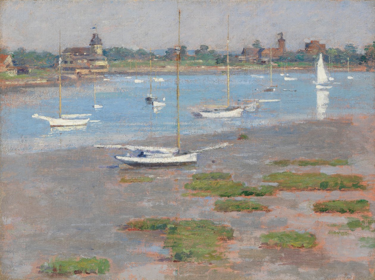 Lavvann, Riverside Yacht Club, 1894. av Theodore Robinson