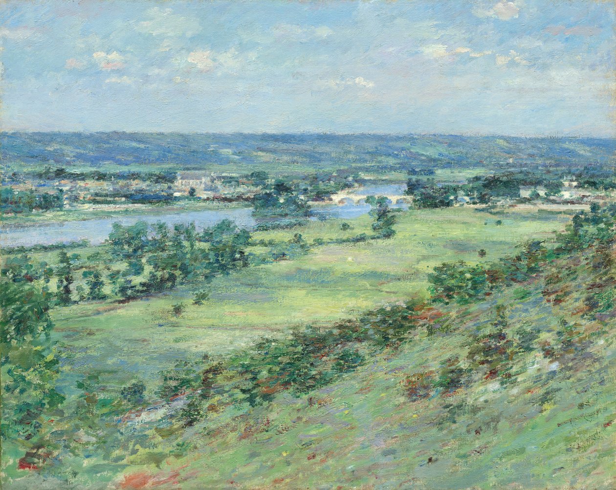 The Valley of the Seine, fra Hills of Giverny, 1892. av Theodore Robinson