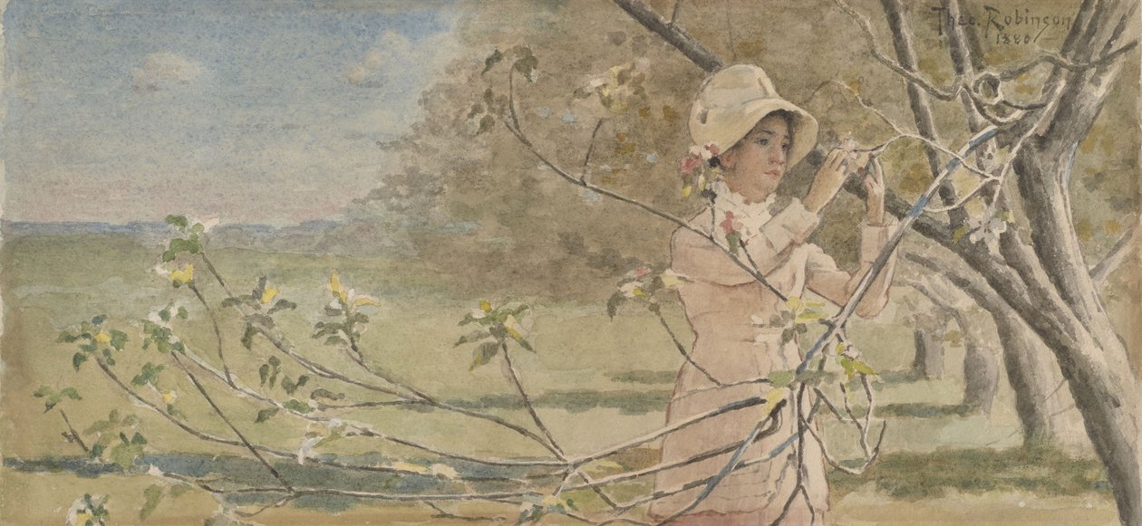 Under grønne eplegrener av Theodore Robinson