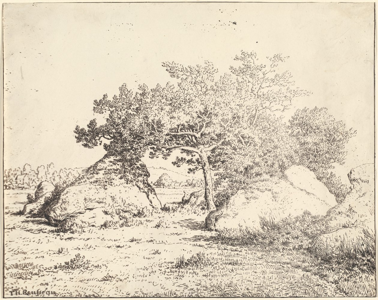 Plantens kirsebærtre i Biau av Theodore Rousseau