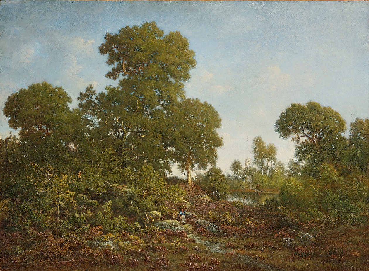 Våren, ca. 1860 av Pierre Etienne Theodore Rousseau