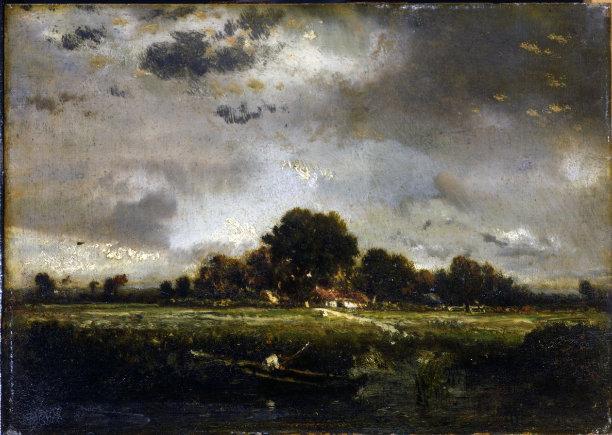 Den lille fiskeren av Pierre Etienne Theodore Rousseau
