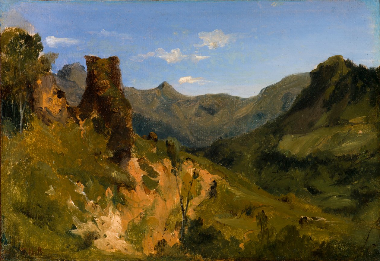 Dal i Auvergnefjellene av Theodore Rousseau